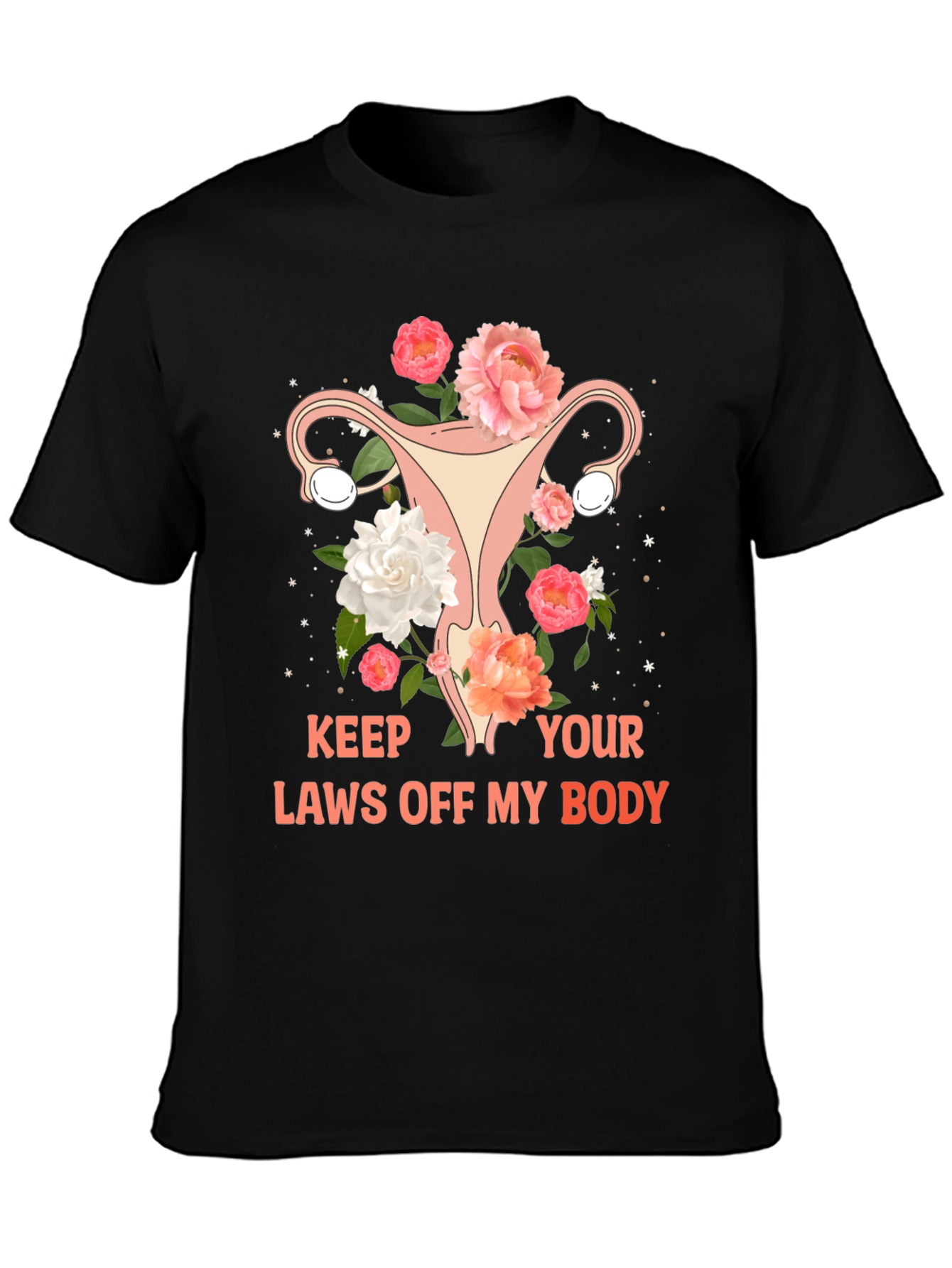 Feminist Uterus Floral Graphic Tee