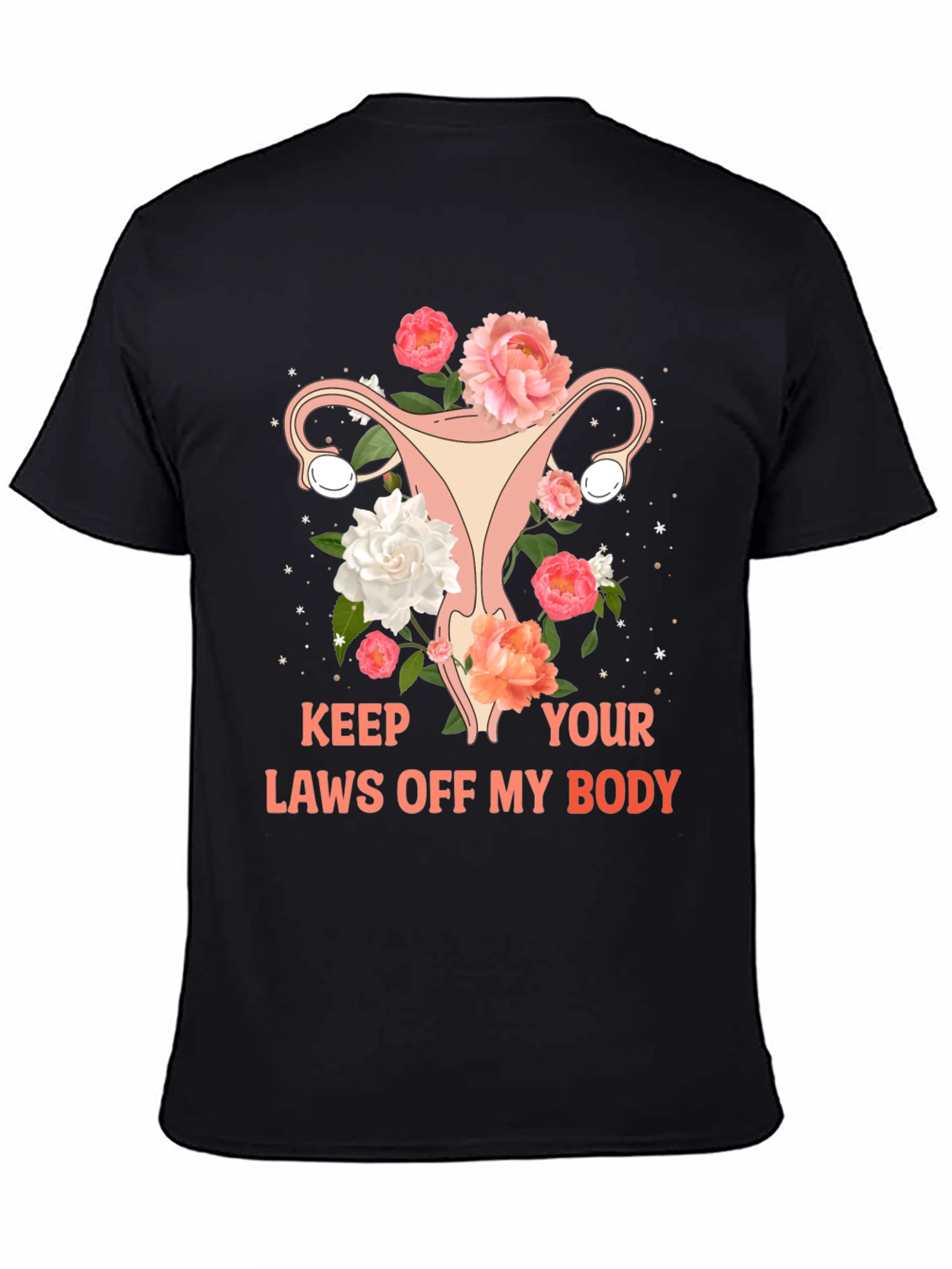 Feminist Uterus Floral Graphic Tee