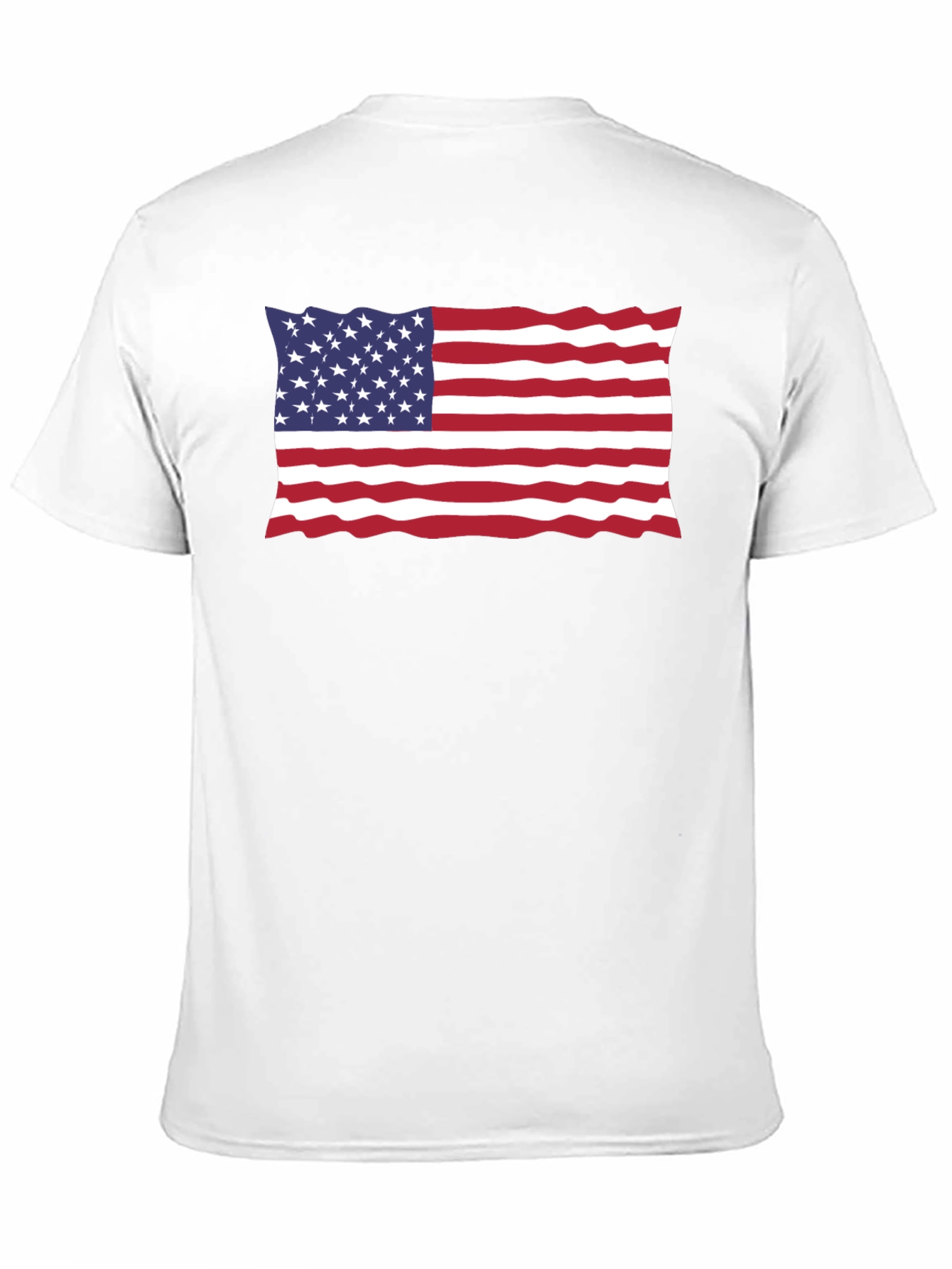 USA Flag Black T-Shirt