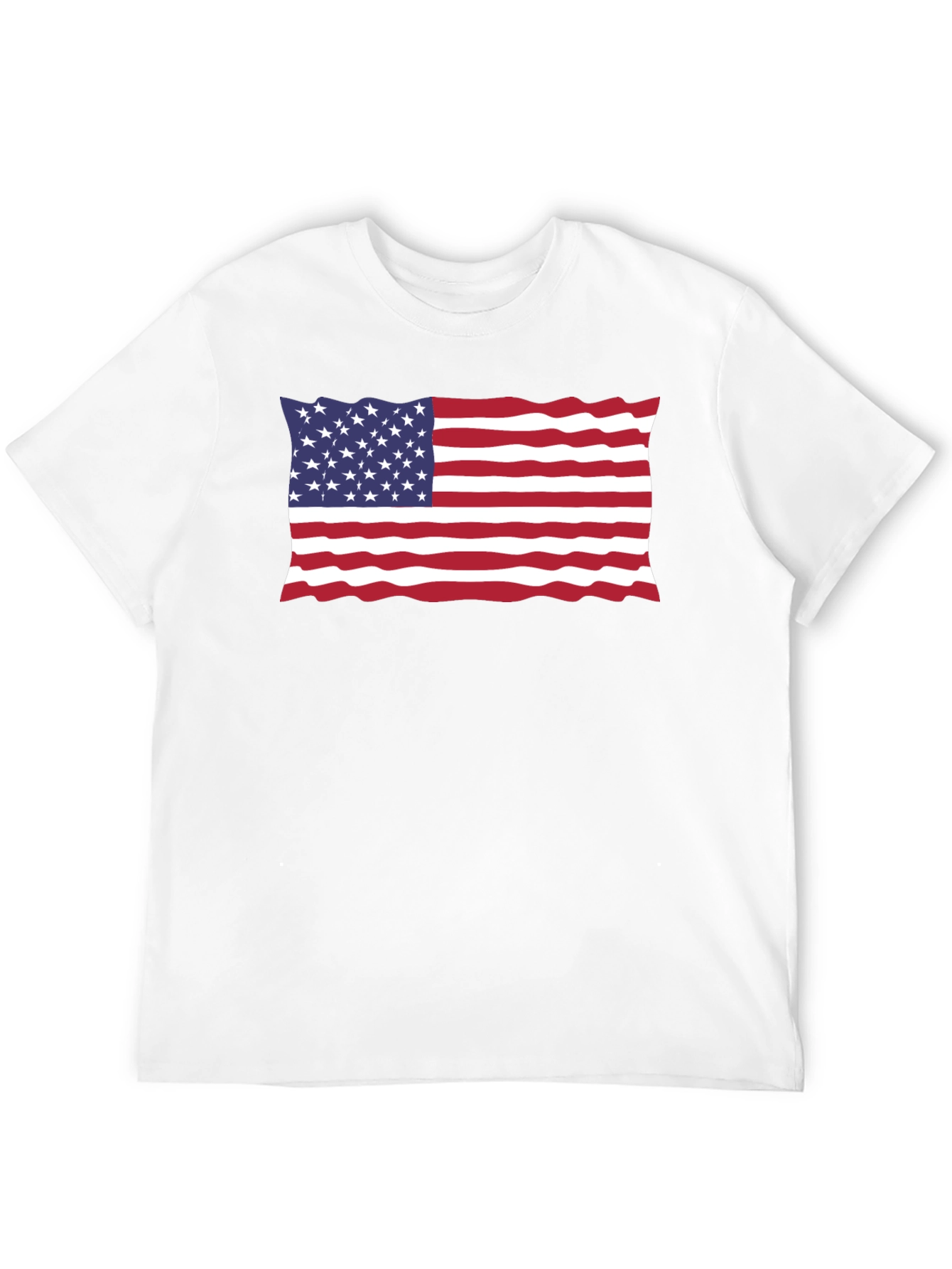 USA Flag Black T-Shirt