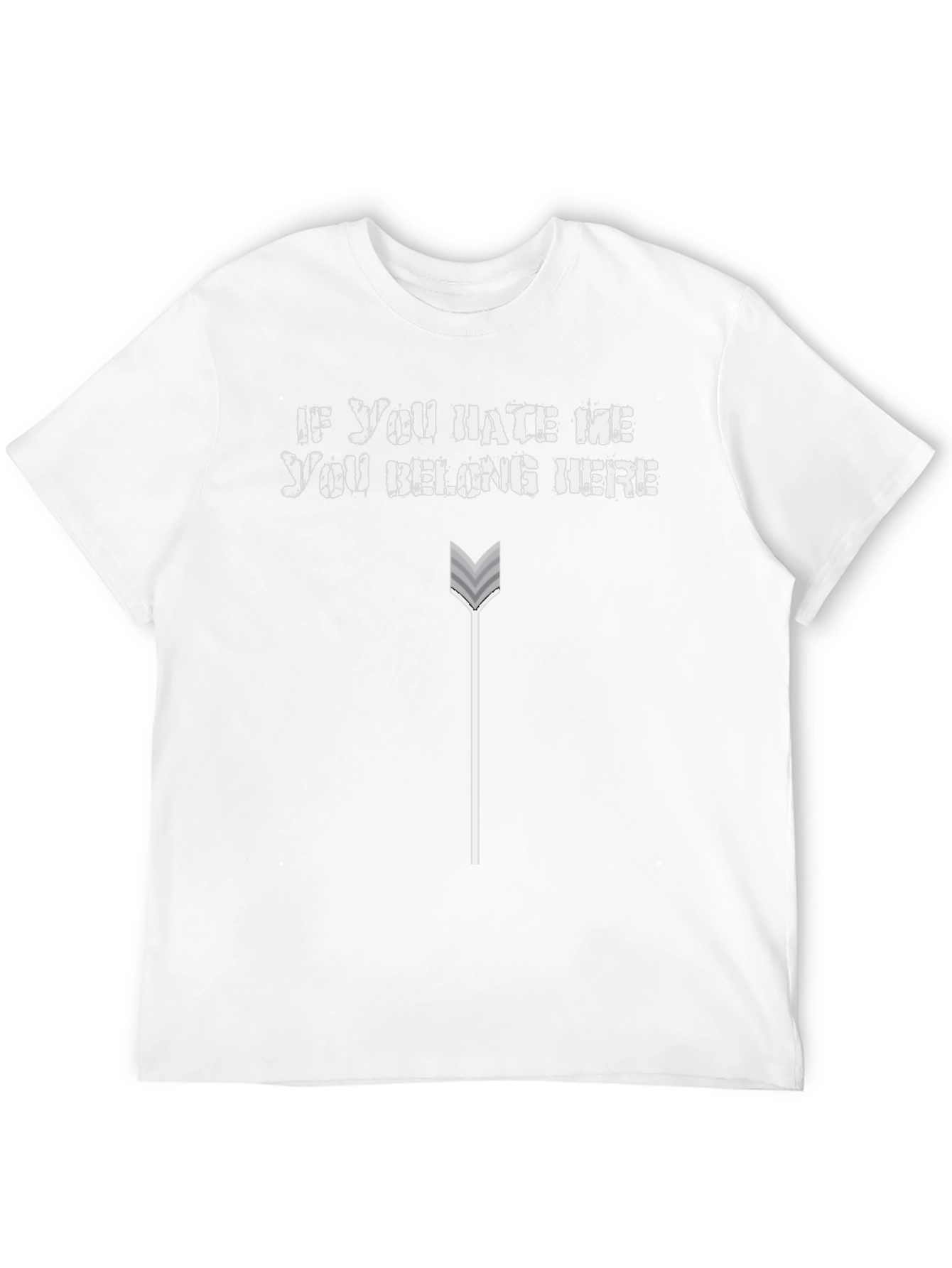 Edgy Graphic Tee: If You Hate Me Arrow Design