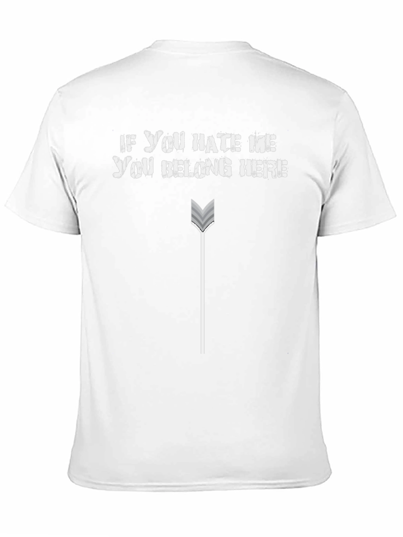 Edgy Graphic Tee: If You Hate Me Arrow Design
