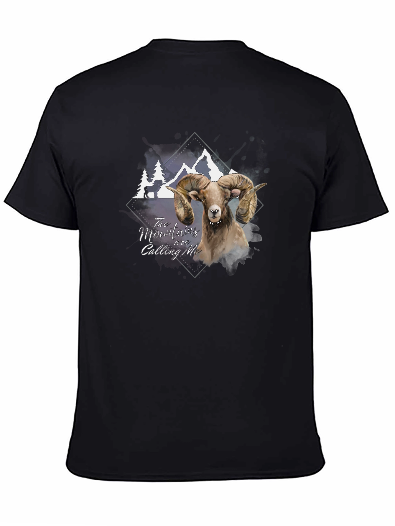 Mountains Calling Ram Graphic T-Shirt