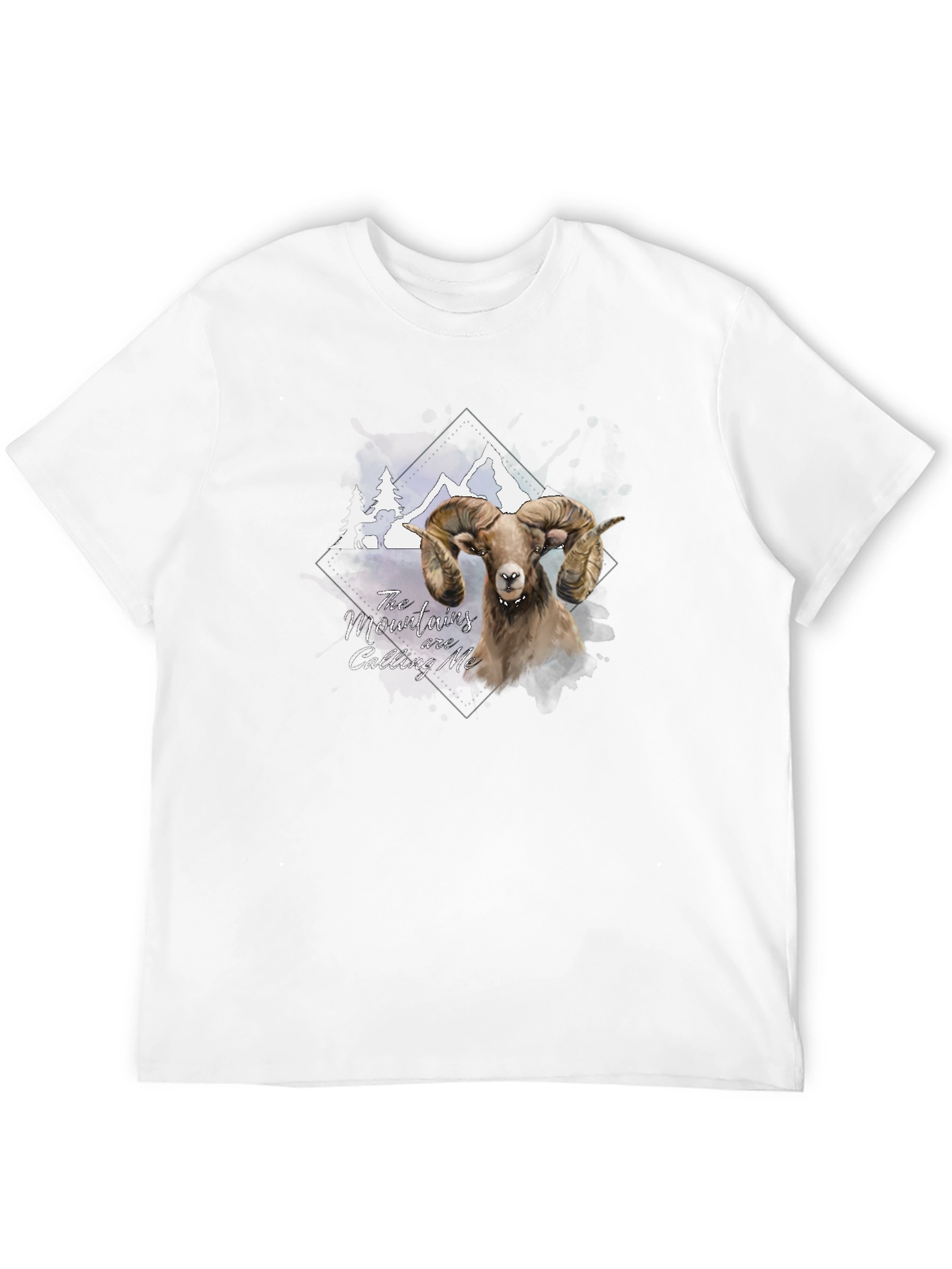 Mountains Calling Ram Graphic T-Shirt