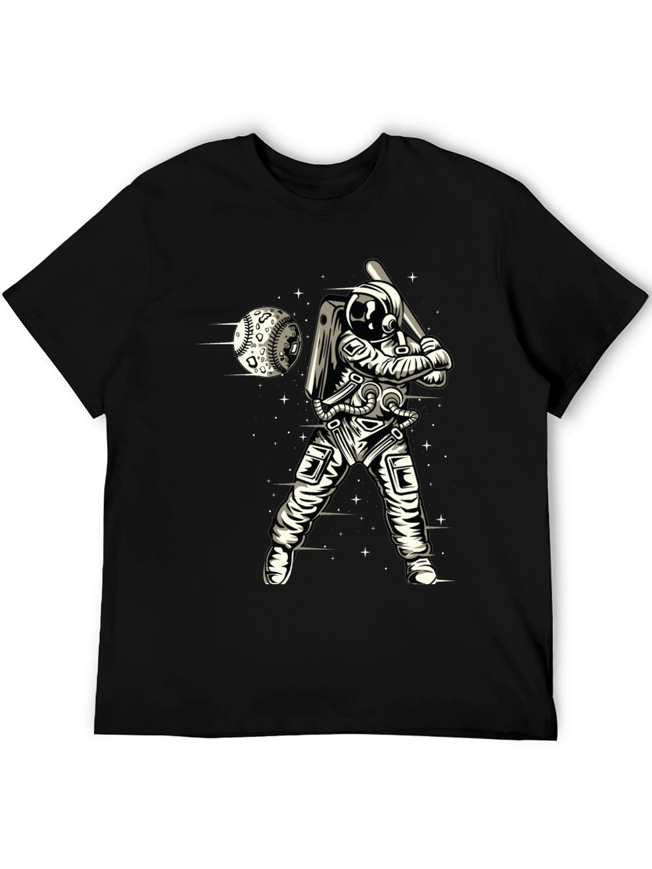 Astronaut Baseball T-Shirt - Space Hitter Tee