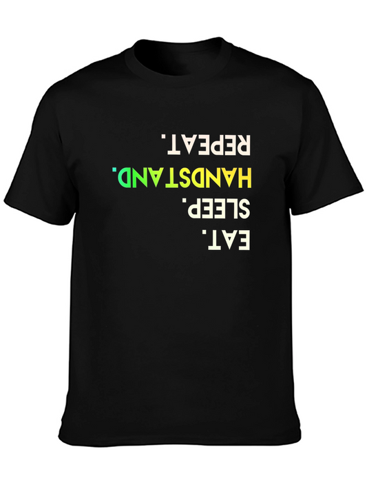 Eat Sleep Handstand Repeat - Mens Graphic Tee
