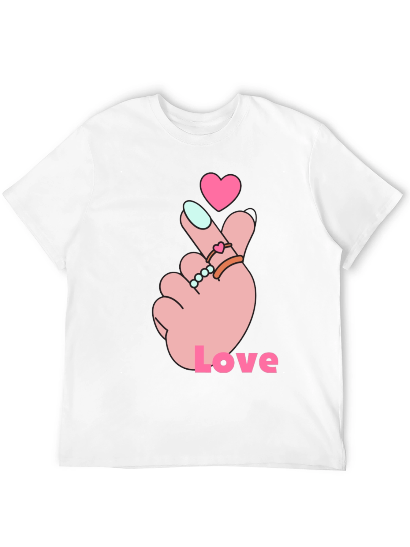 Heart Finger Love Graphic Tee