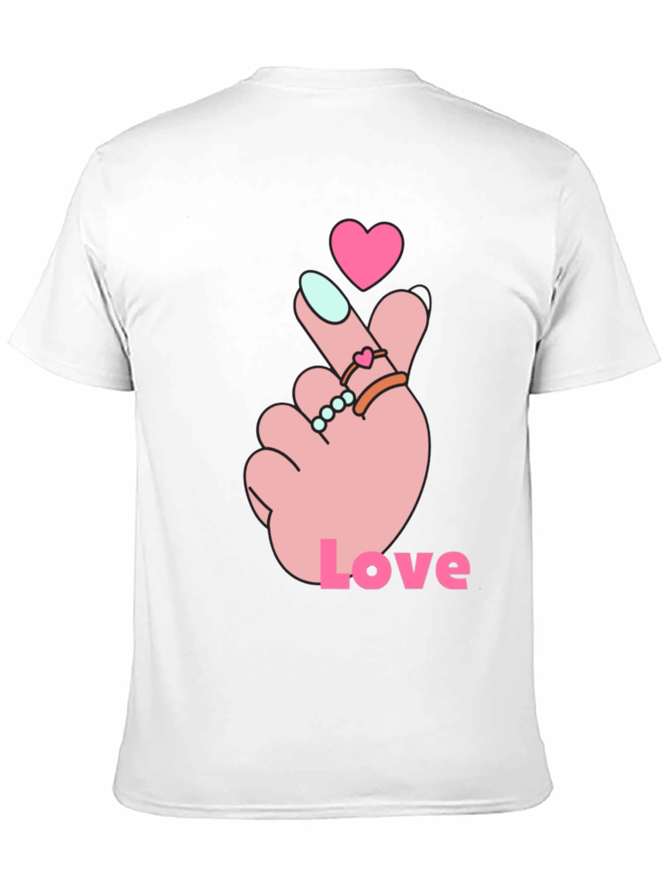 Heart Finger Love Graphic Tee
