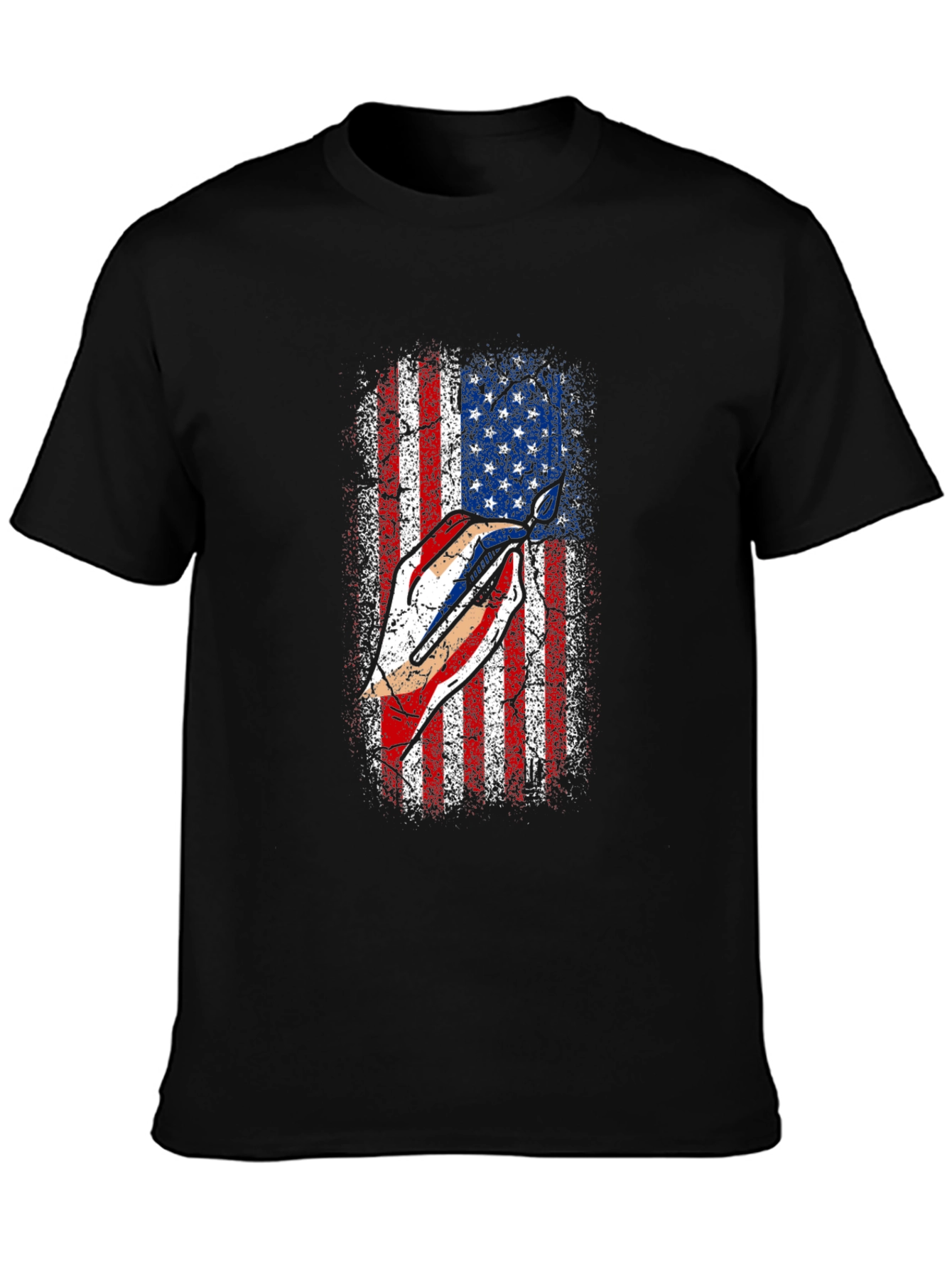 American Flag Barber T-Shirt