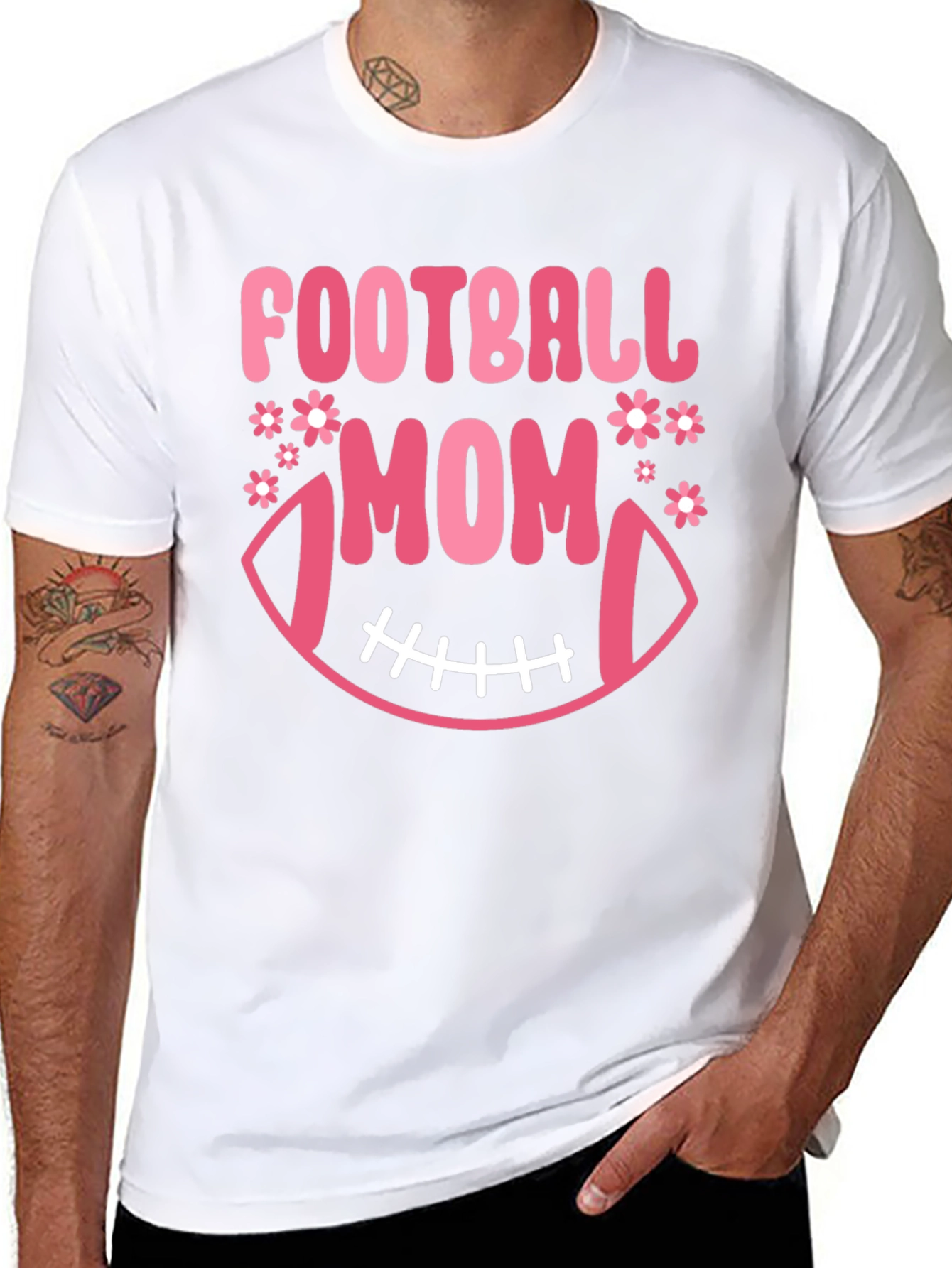 Football Mom Graphic T-Shirt