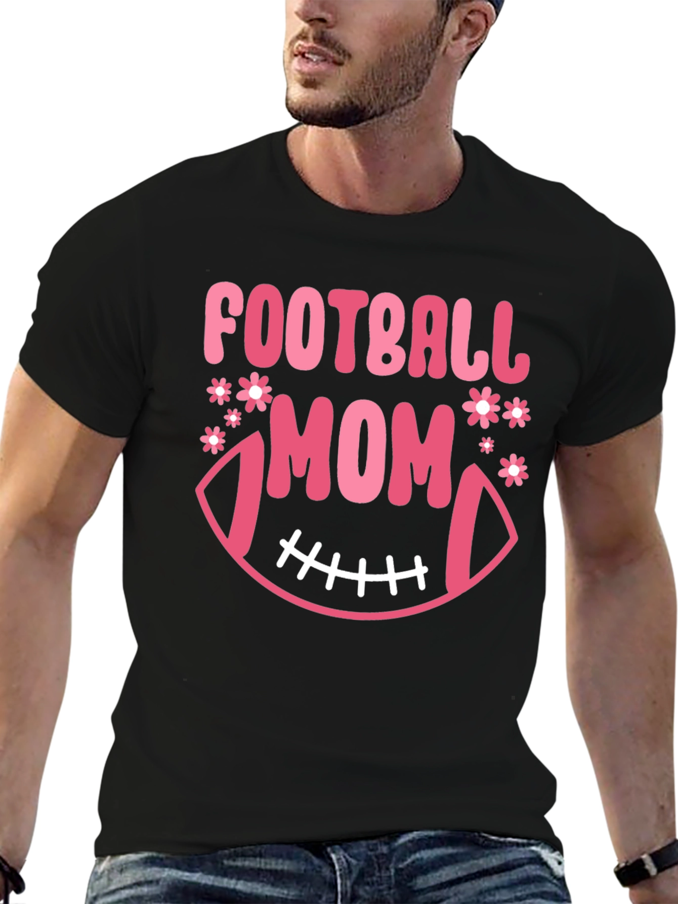 Football Mom Graphic T-Shirt