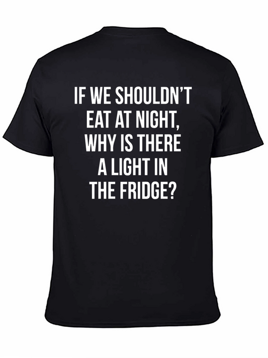 Funny Fridge Light T-Shirt - Midnight Snack Humor