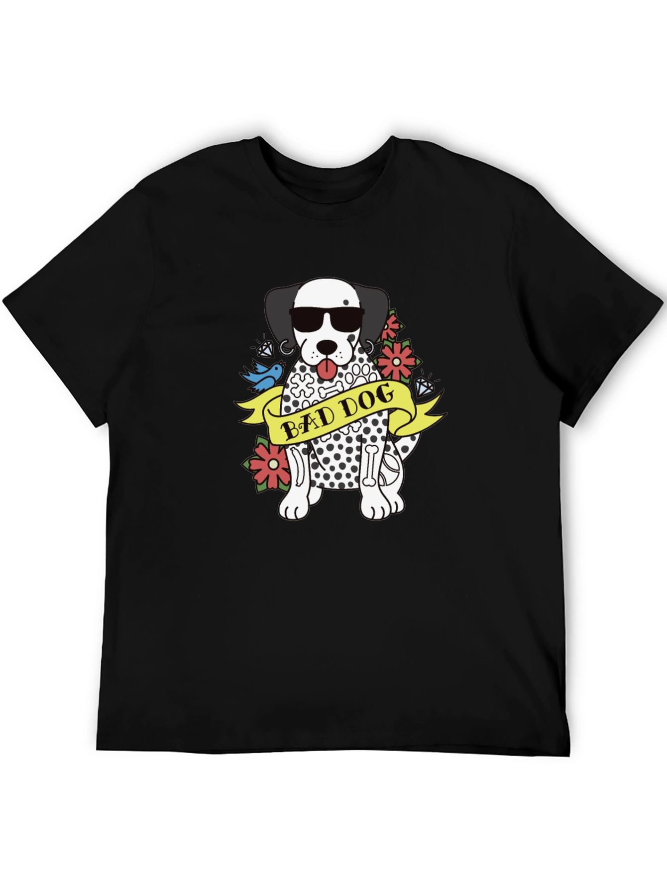 Bad Dog Dalmatian Graphic Tee - Cool Casual Style