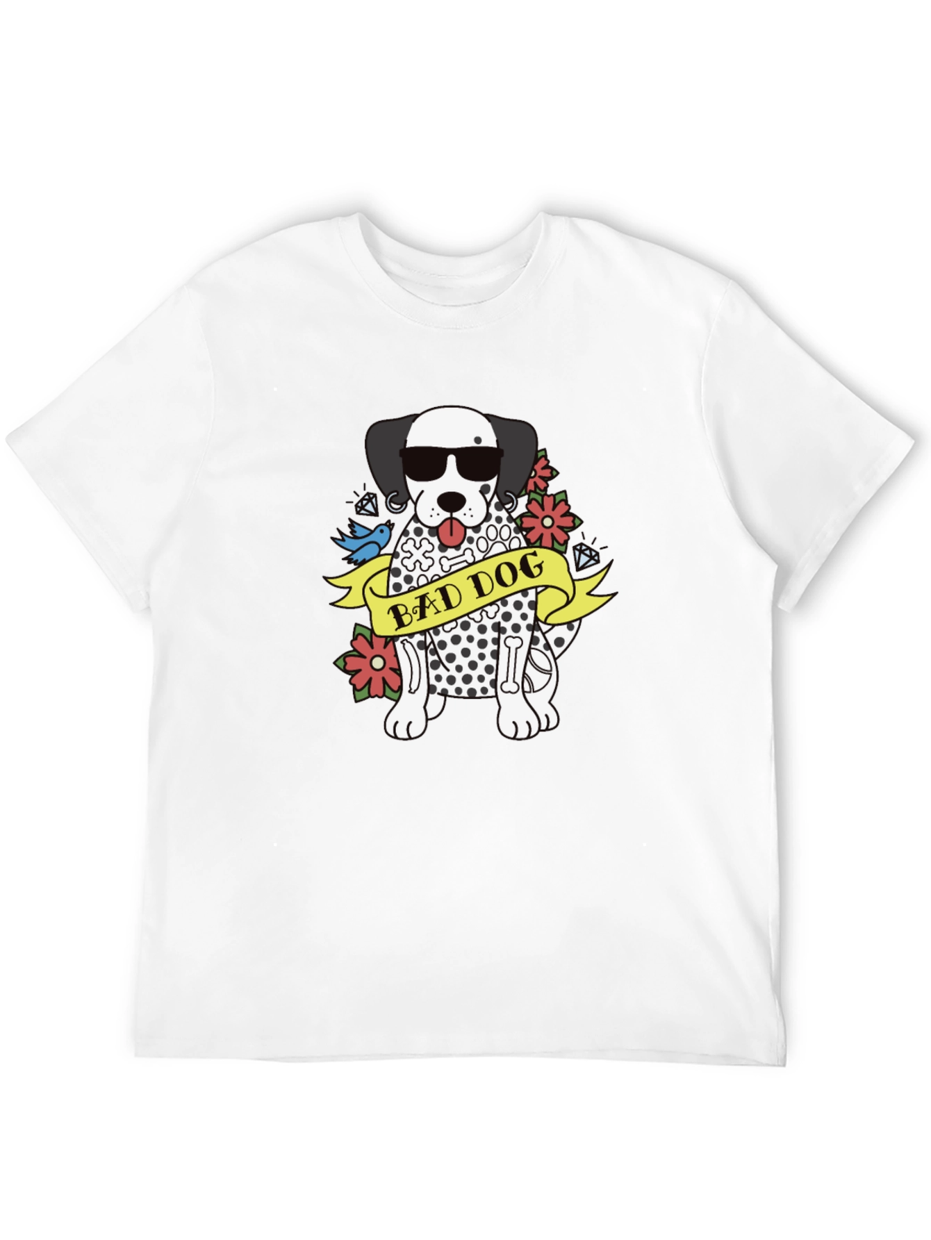 Bad Dog Dalmatian Graphic Tee - Cool Casual Style