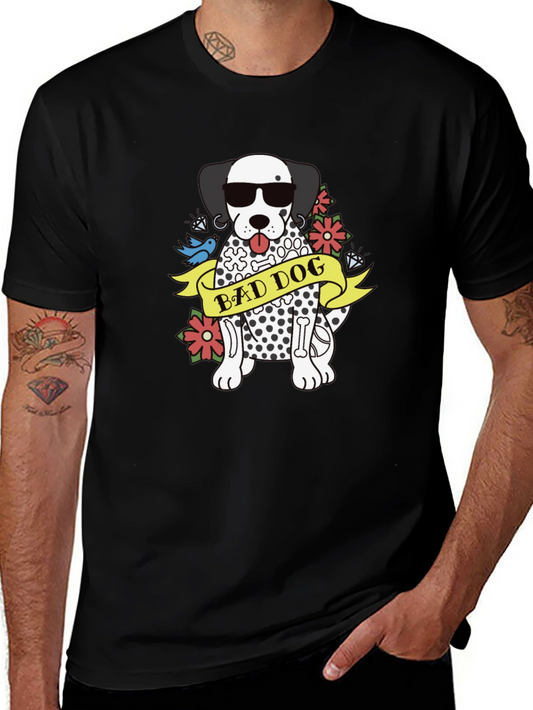 Bad Dog Dalmatian Graphic Tee - Cool Casual Style