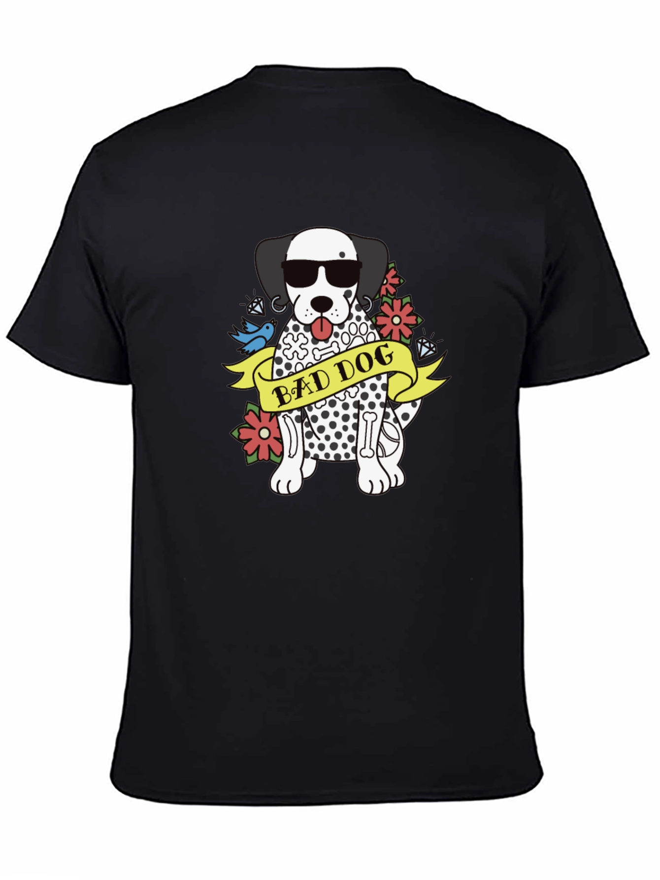 Bad Dog Dalmatian Graphic Tee - Cool Casual Style