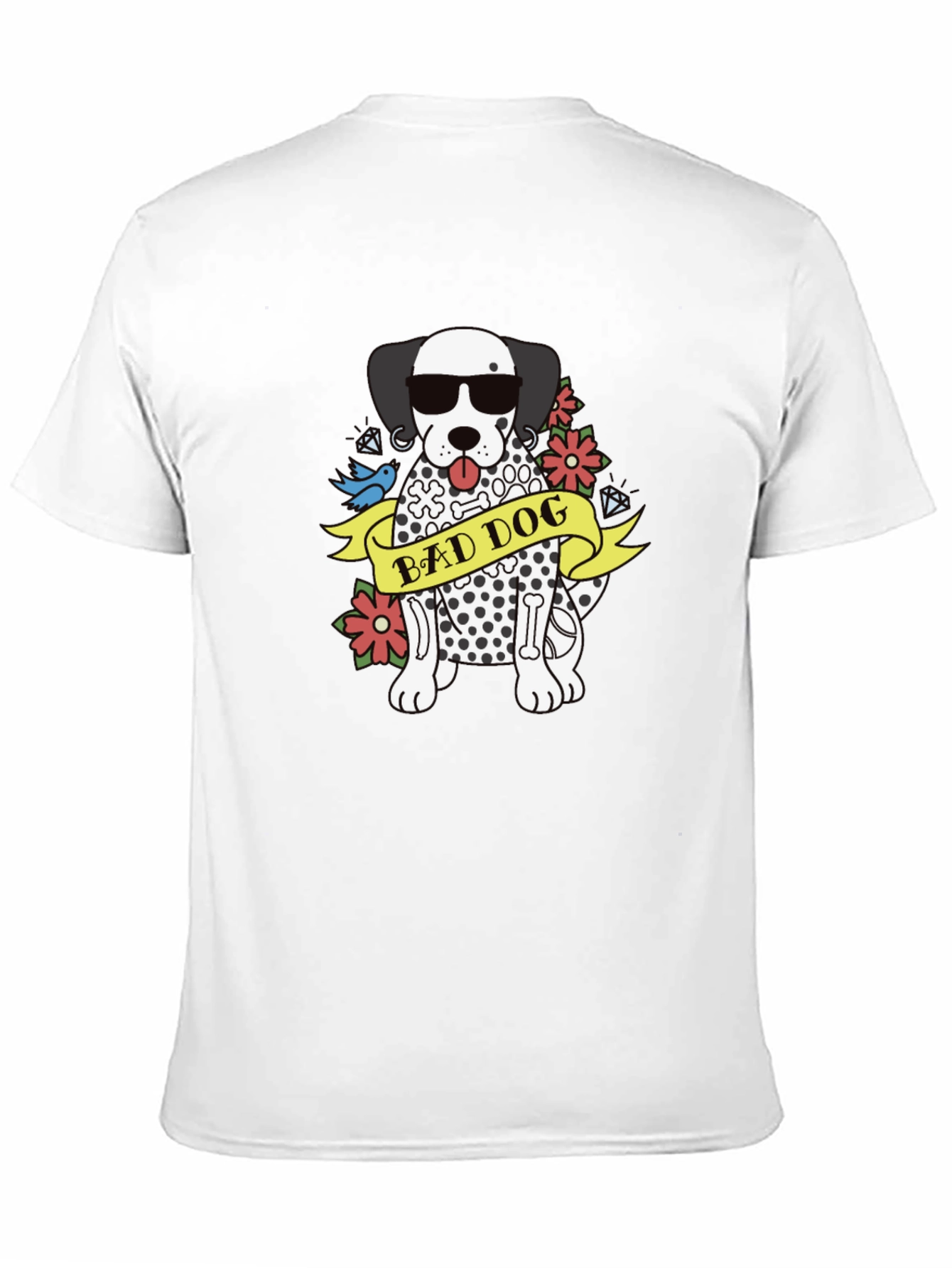 Bad Dog Dalmatian Graphic Tee - Cool Casual Style