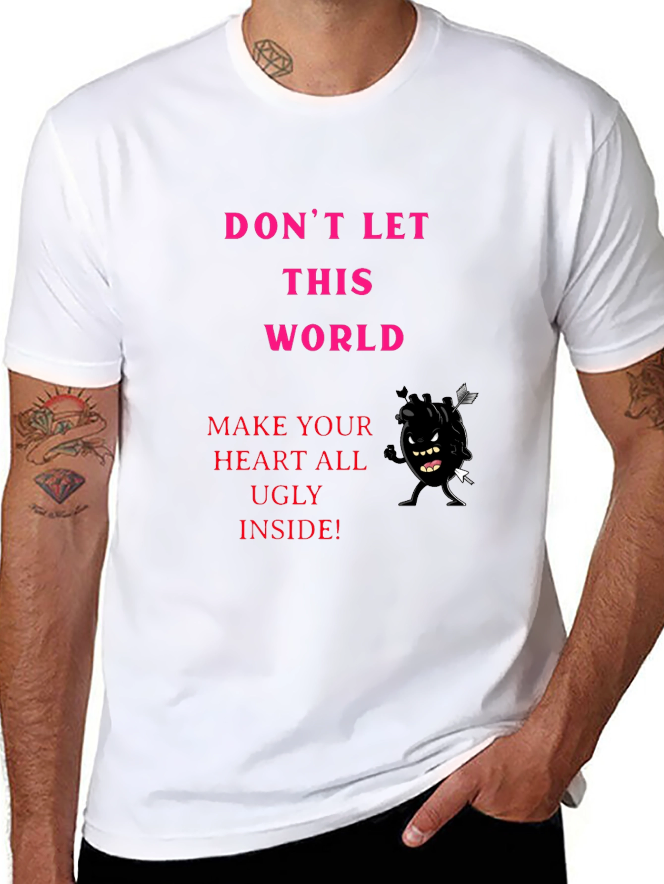 Ugly Heart Graphic Tee - Express Yourself!