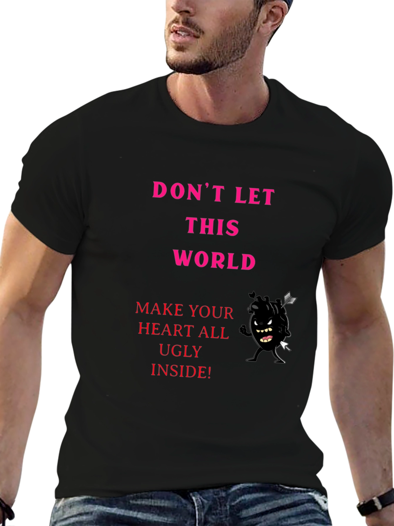 Ugly Heart Graphic Tee - Express Yourself!