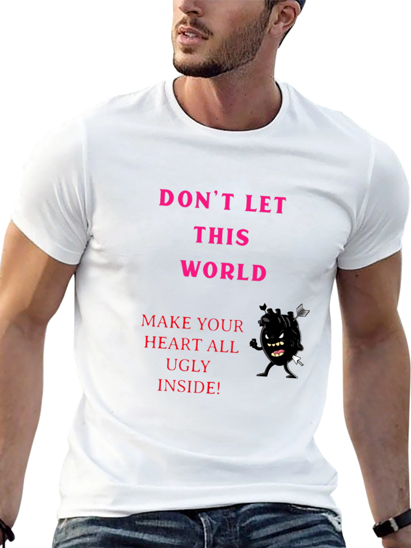 Ugly Heart Graphic Tee - Express Yourself!