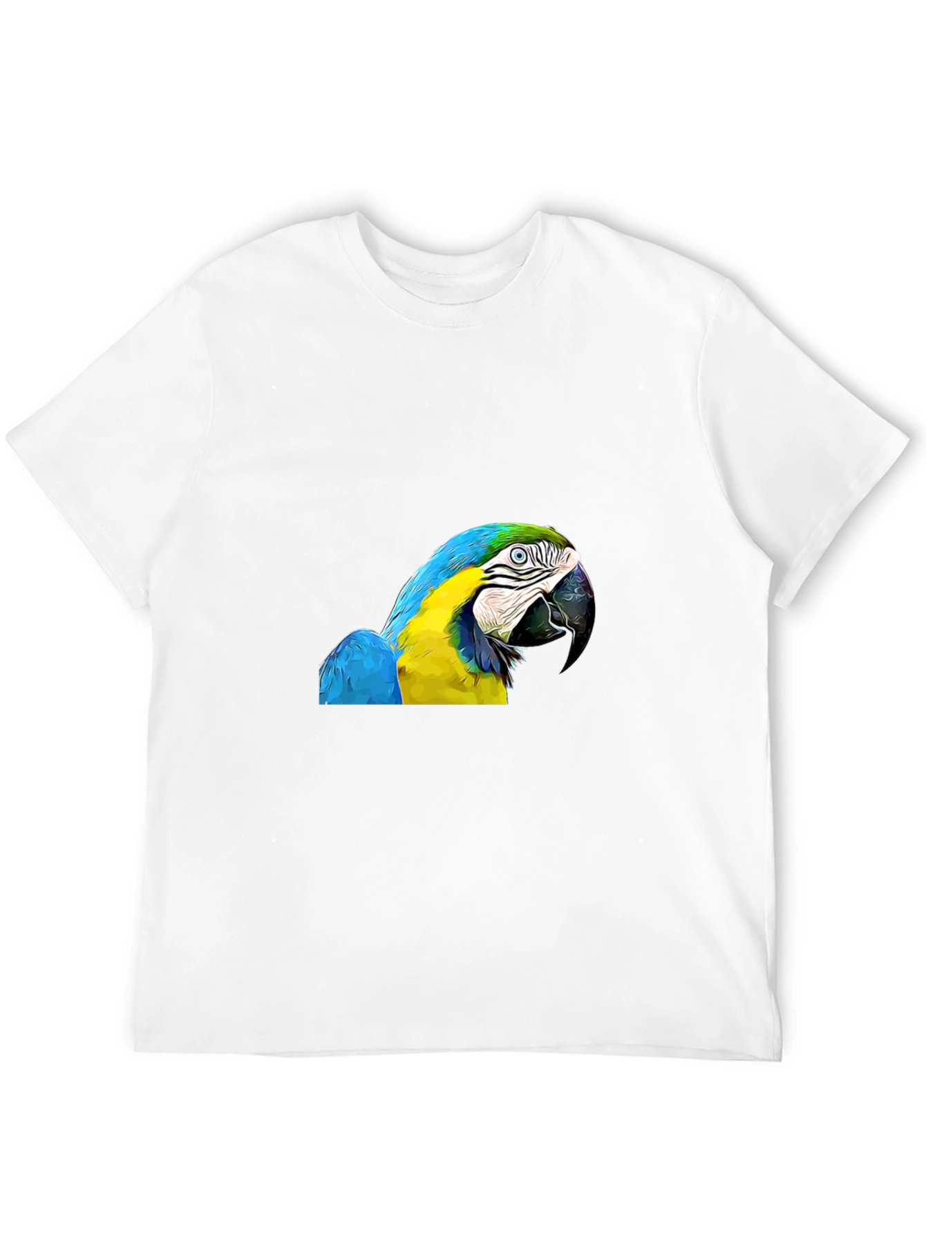 Parrot Graphic Print Black T-Shirt