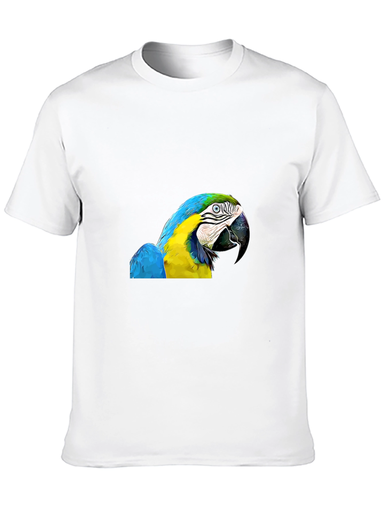 Parrot Graphic Print Black T-Shirt
