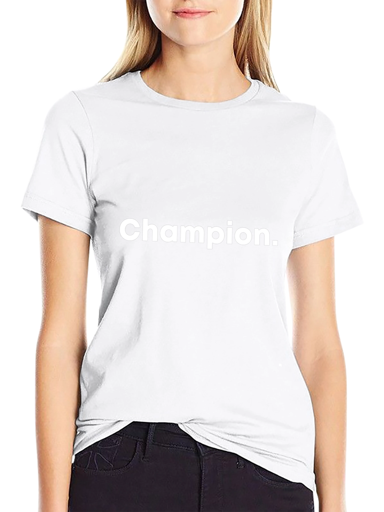 Champion Graphic Black T-Shirt - Casual Comfort
