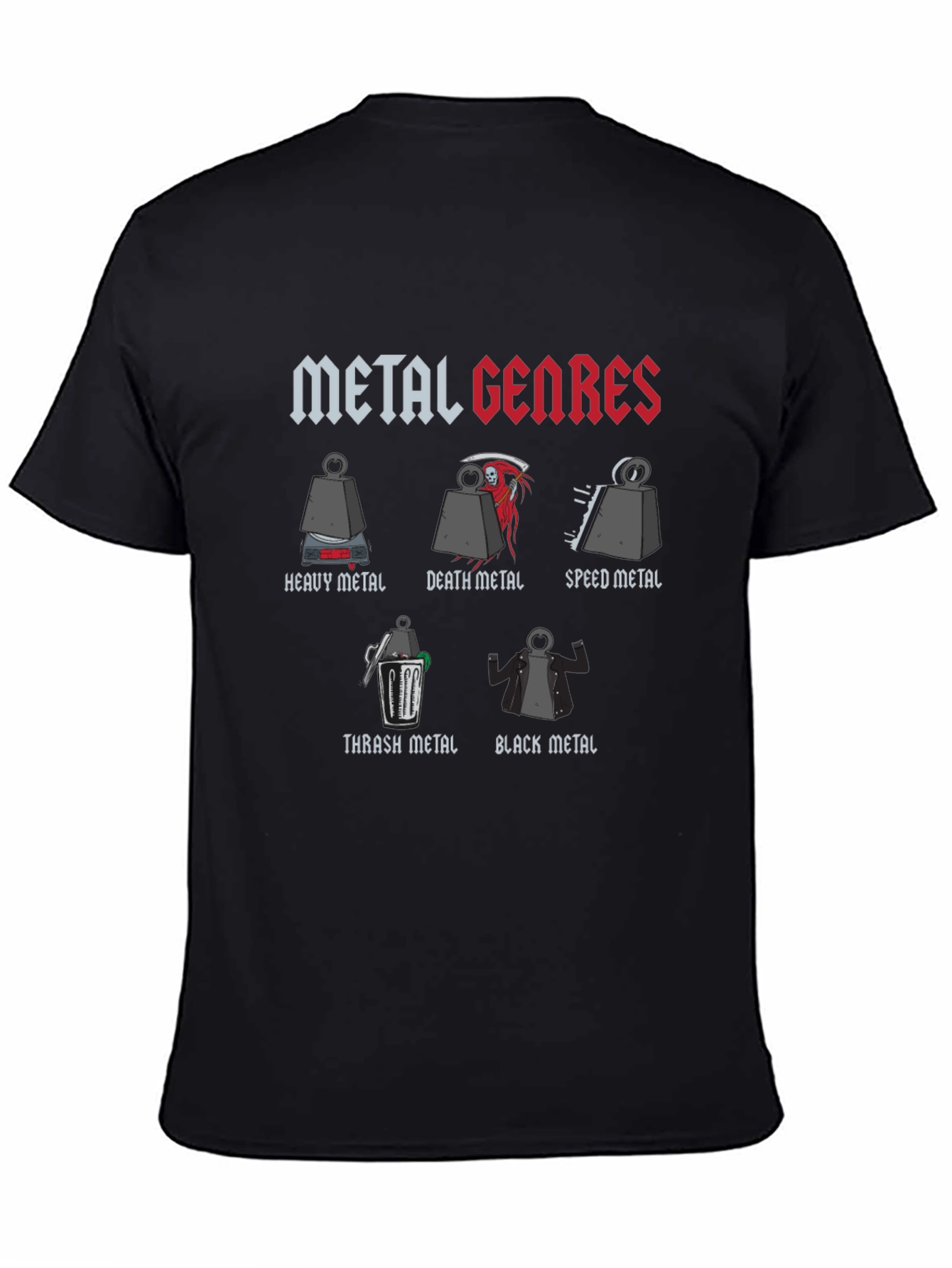 Metal Genres T-Shirt - Funny Music Tee