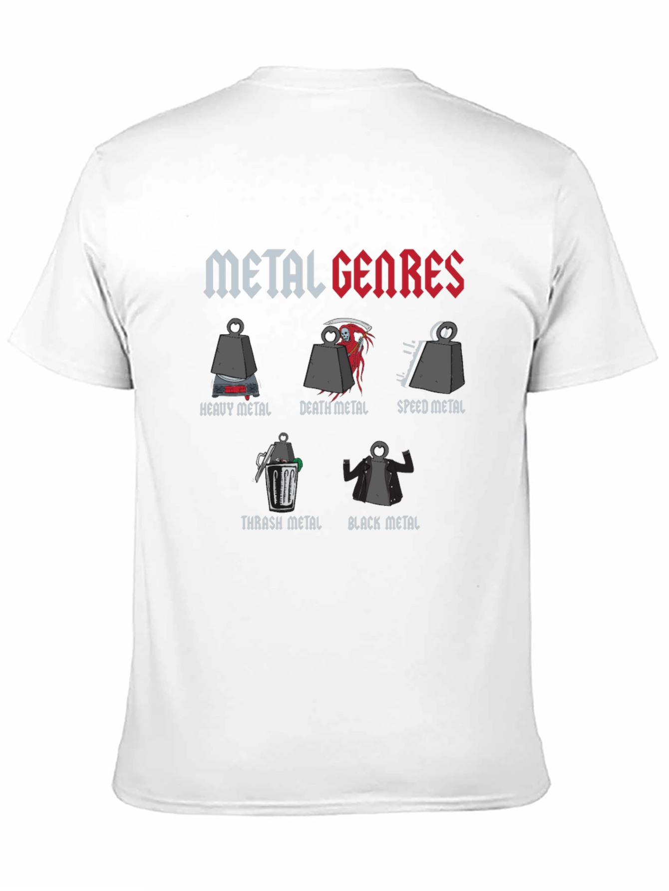 Metal Genres T-Shirt - Funny Music Tee