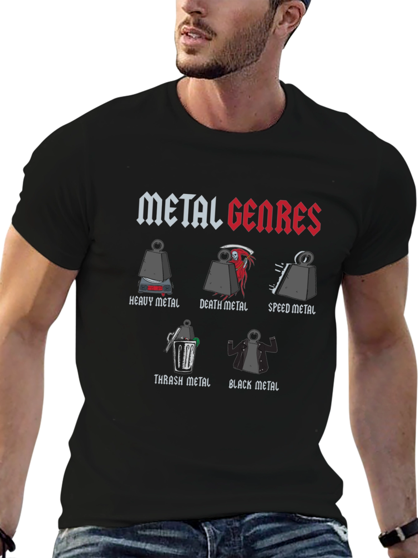 Metal Genres T-Shirt - Funny Music Tee