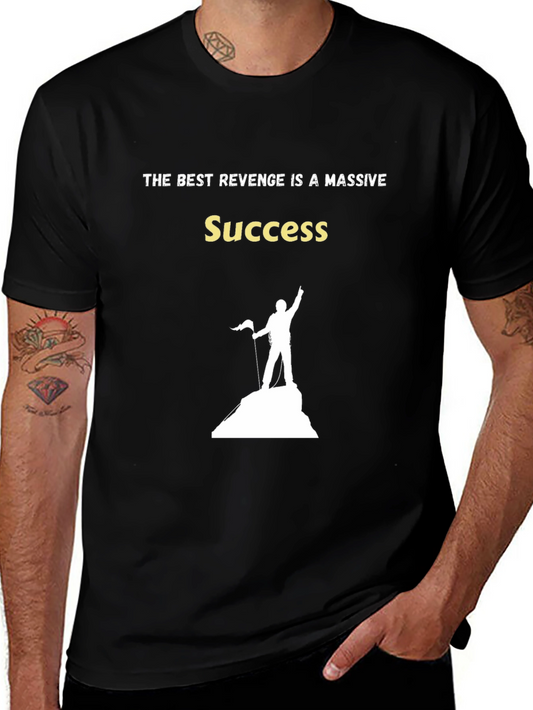 Success Graphic Black T-Shirt