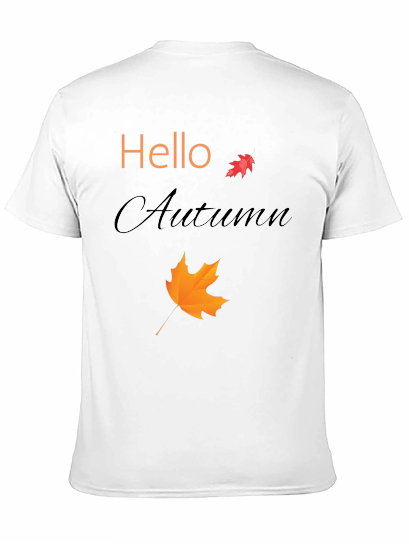 Hello Autumn Black Graphic Tee