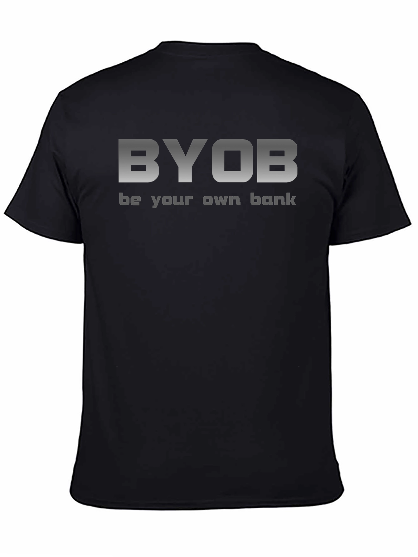 BYOB Black T-Shirt - Be Your Own Bank