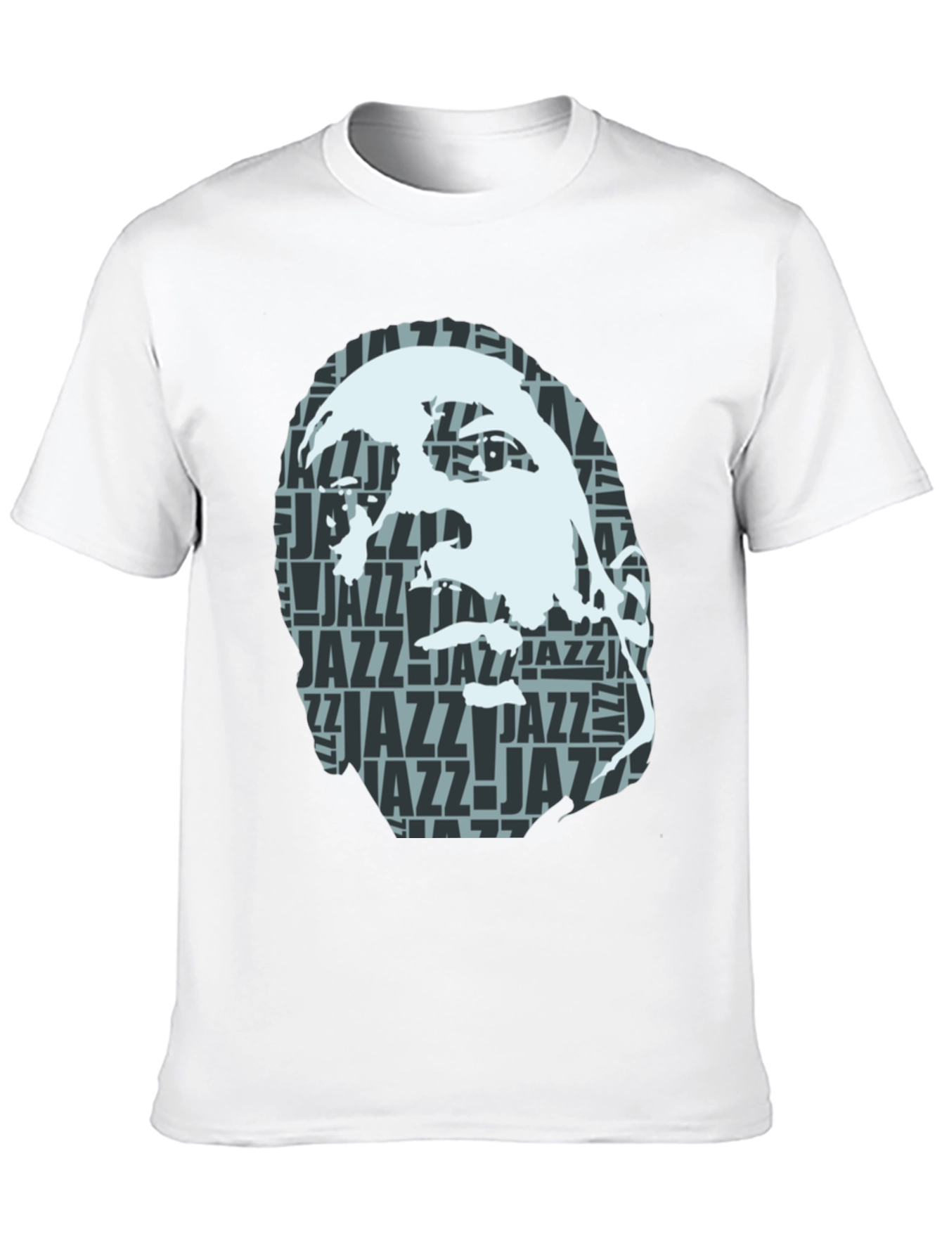 Cool Jazz Portrait Graphic Black T-Shirt