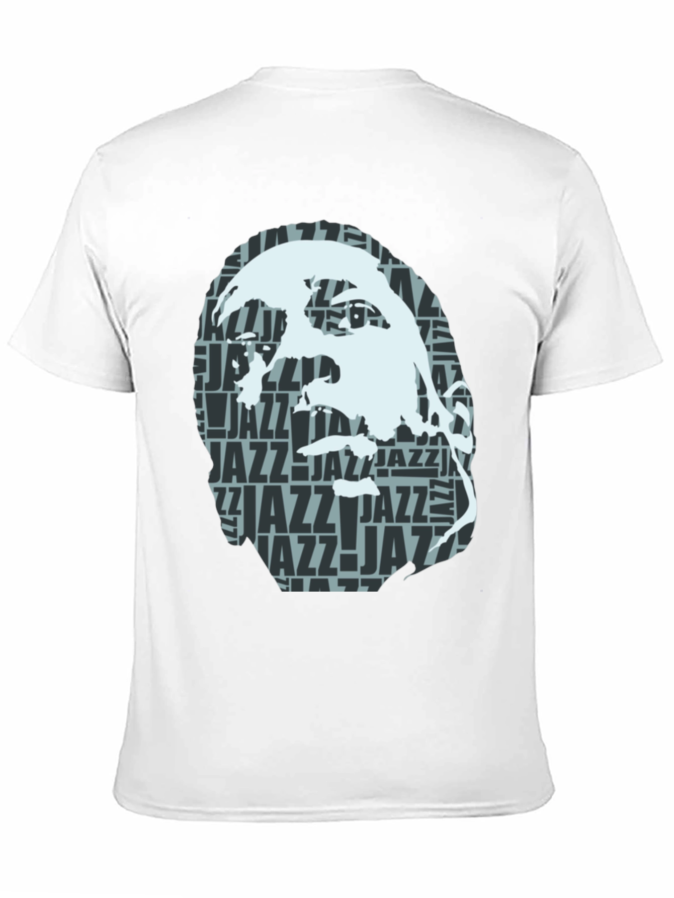 Cool Jazz Portrait Graphic Black T-Shirt