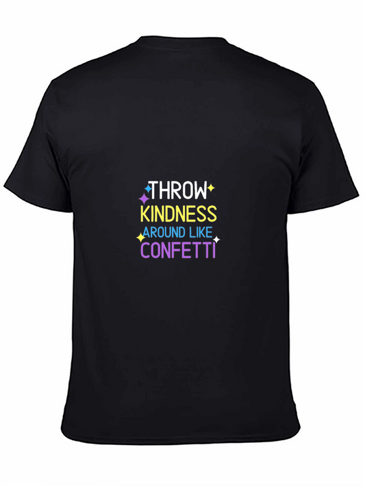 Kindness Confetti Graphic T-Shirt - Black