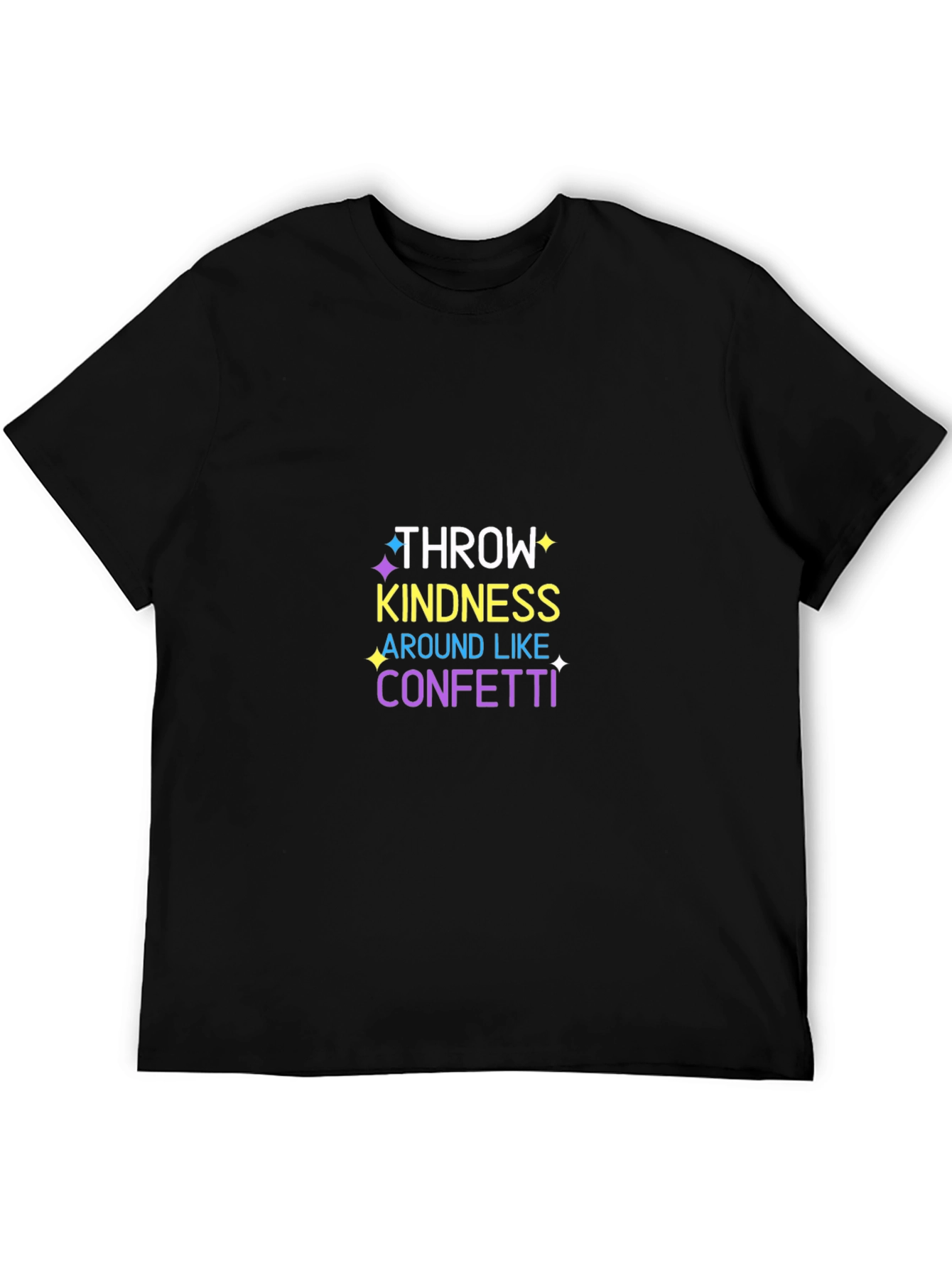Kindness Confetti Graphic T-Shirt - Black