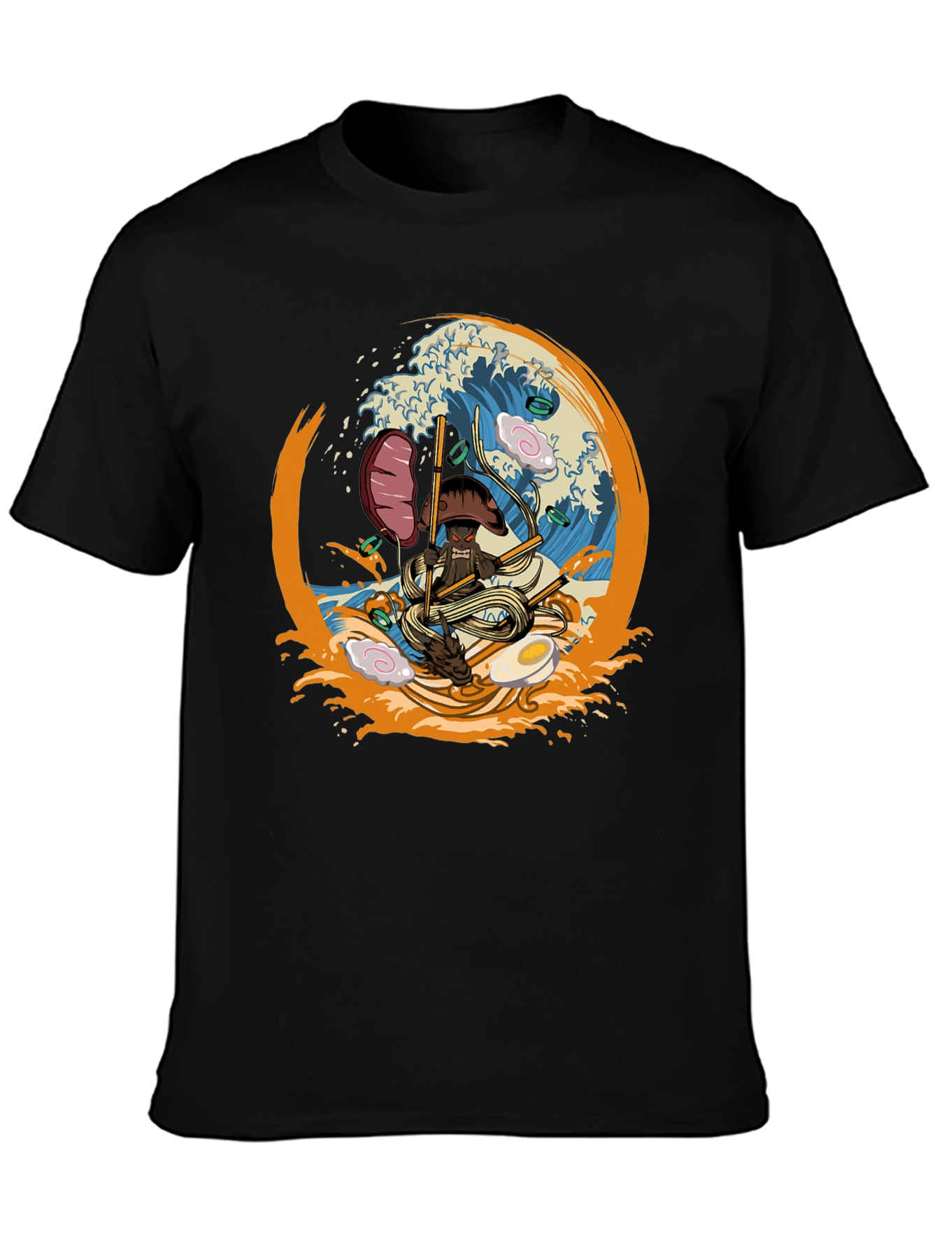 Ramen Samurai Mens Graphic T-Shirt