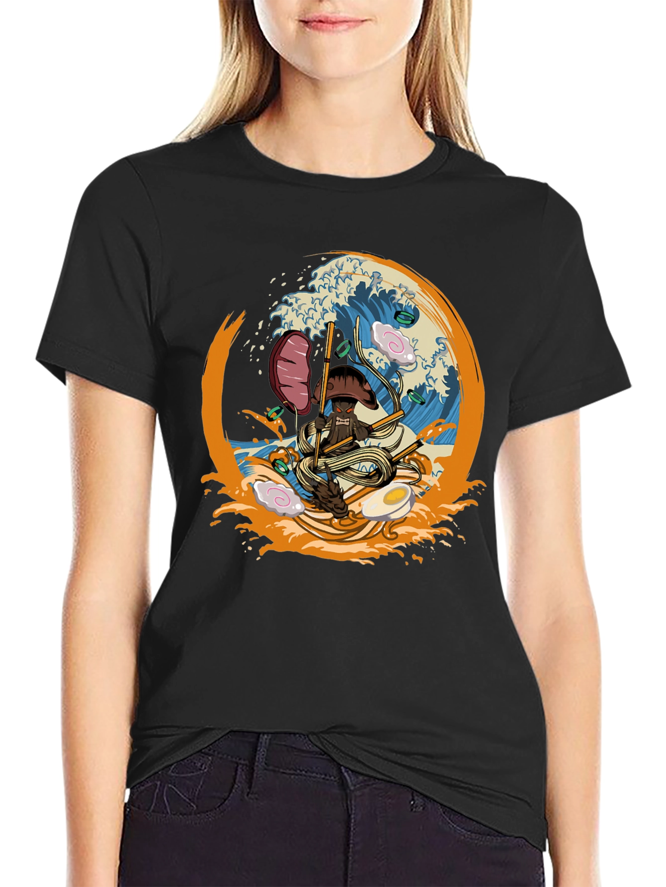 Ramen Samurai Mens Graphic T-Shirt