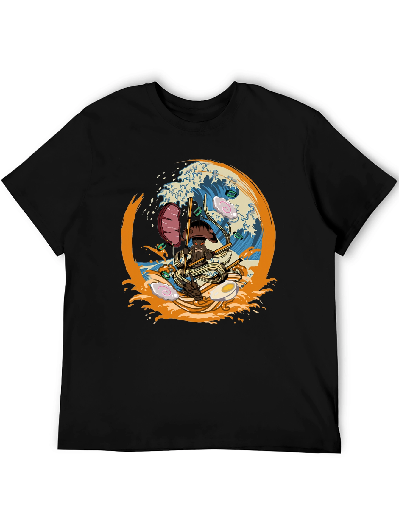Ramen Samurai Mens Graphic T-Shirt