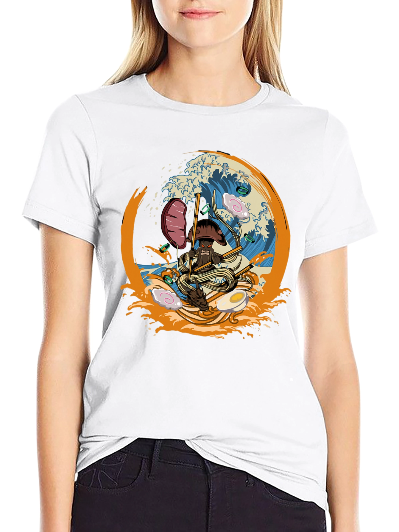 Ramen Samurai Mens Graphic T-Shirt