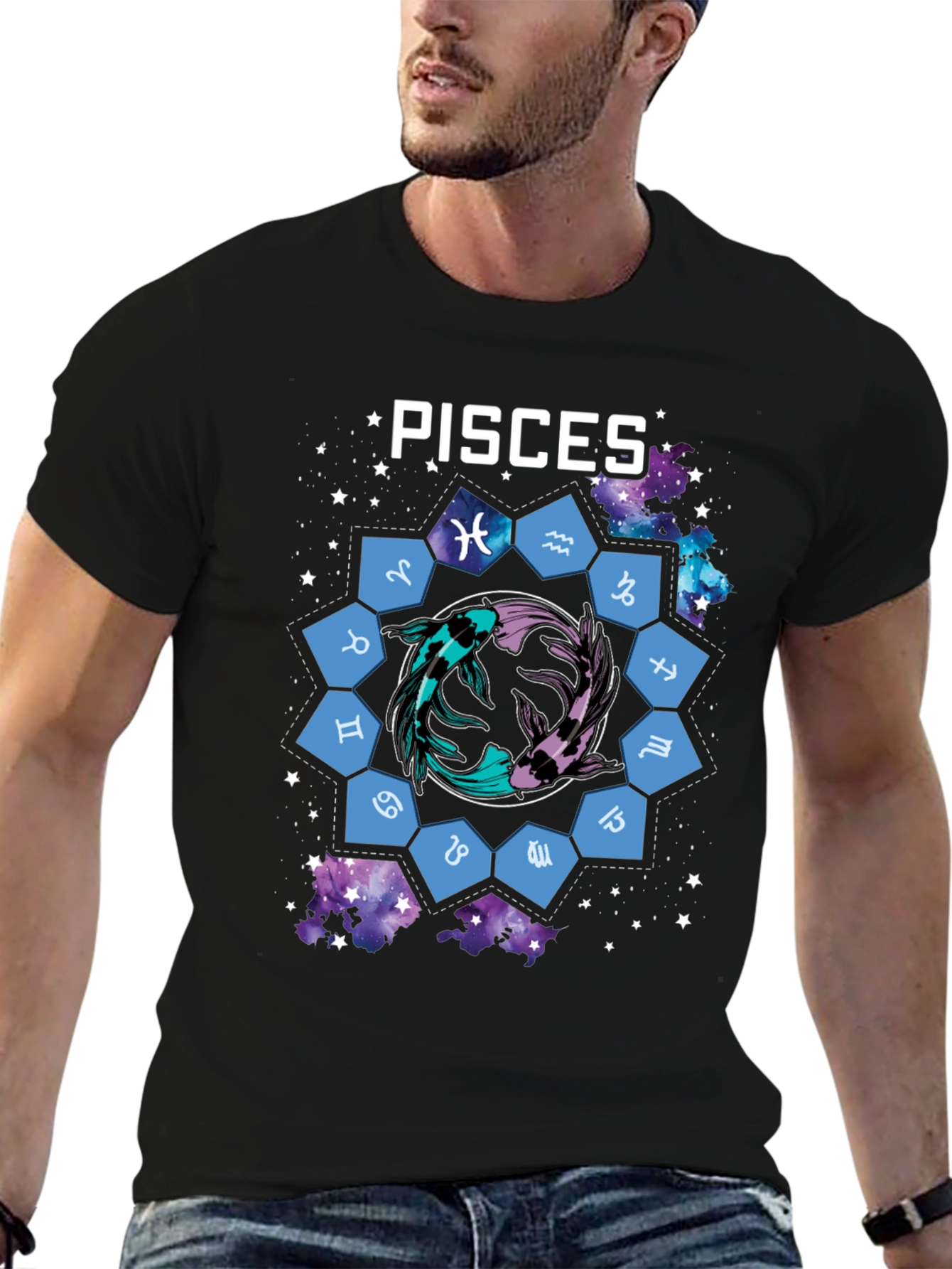 Pisces Zodiac T-Shirt - Unique Graphic Tee