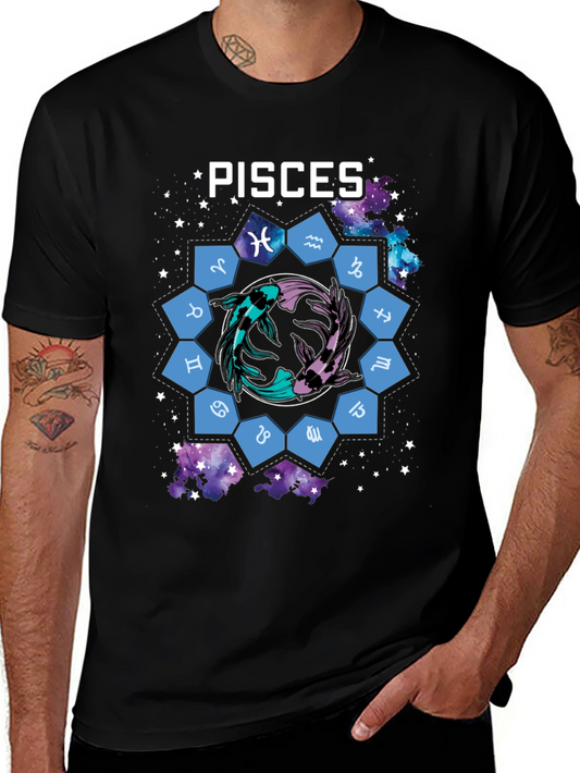 Pisces Zodiac T-Shirt - Unique Graphic Tee