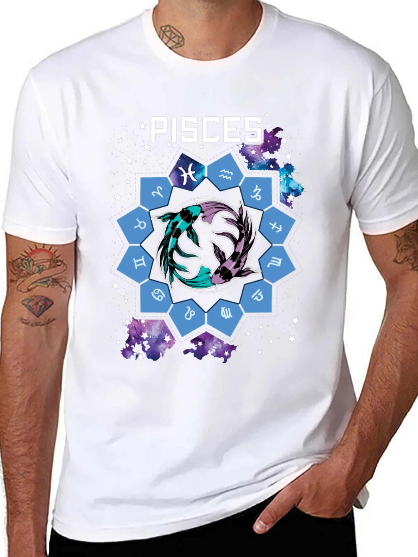 Pisces Zodiac T-Shirt - Unique Graphic Tee