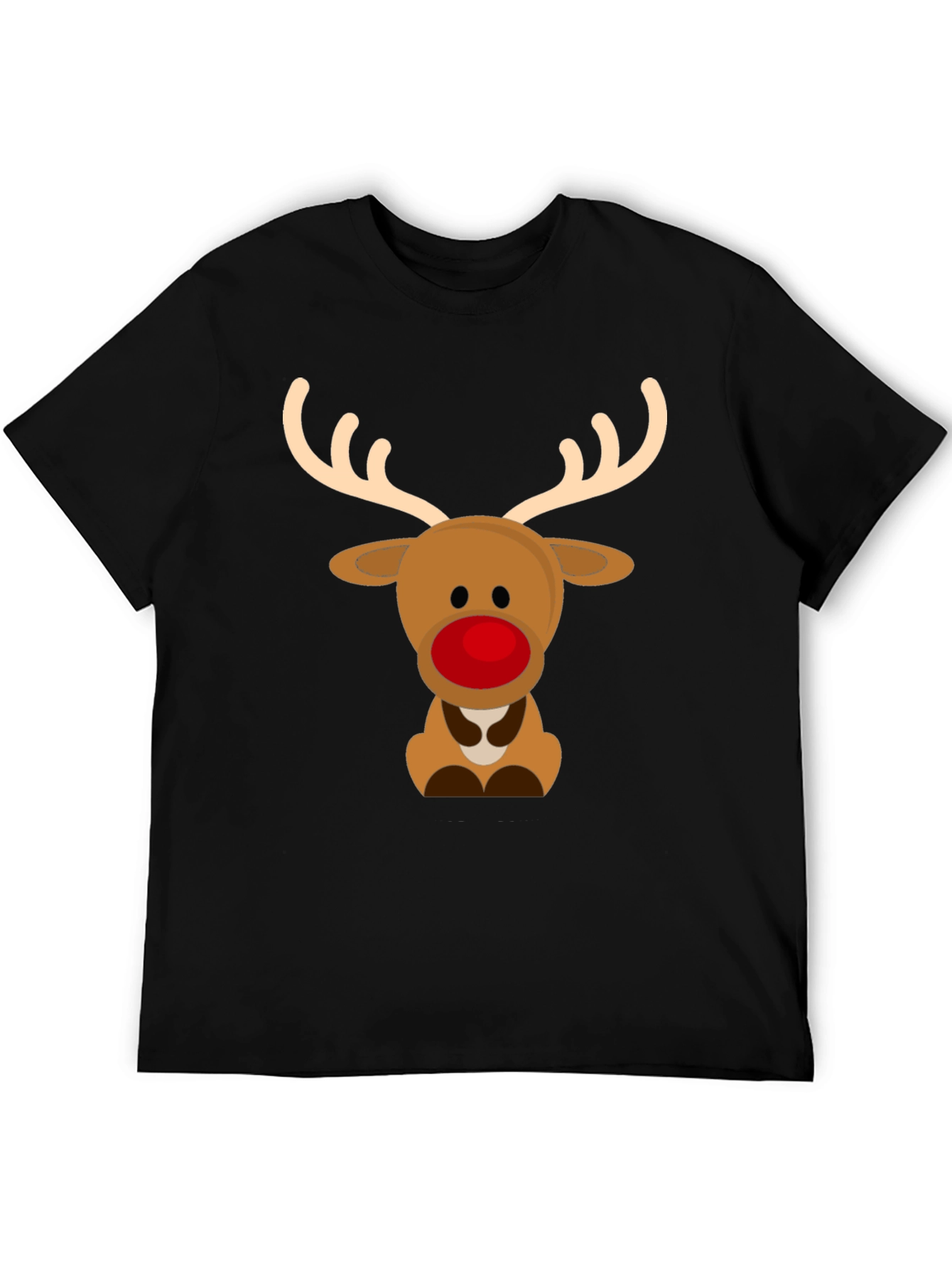 Cute Reindeer Graphic Tee - Holiday Season