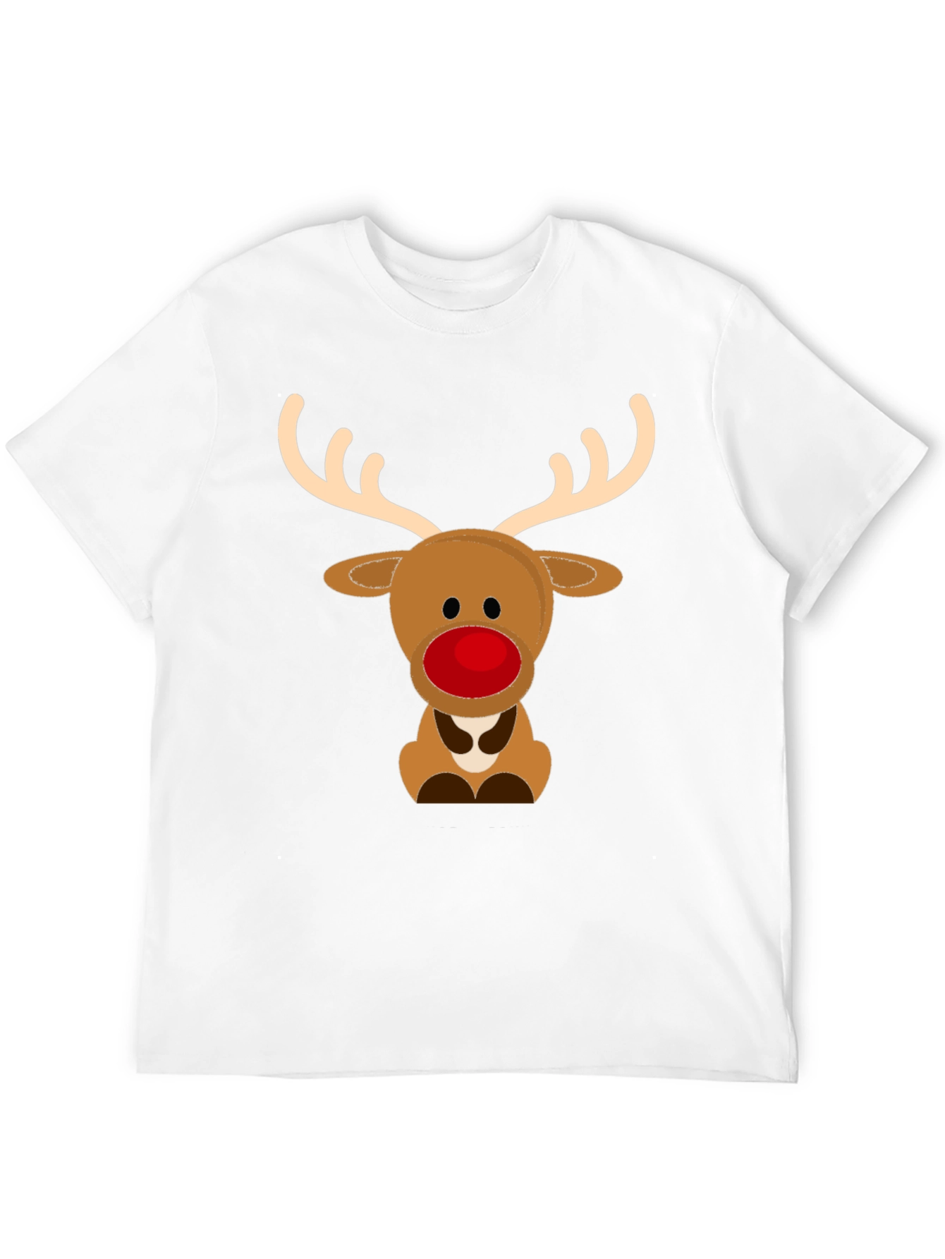 Cute Reindeer Graphic Tee - Holiday Season