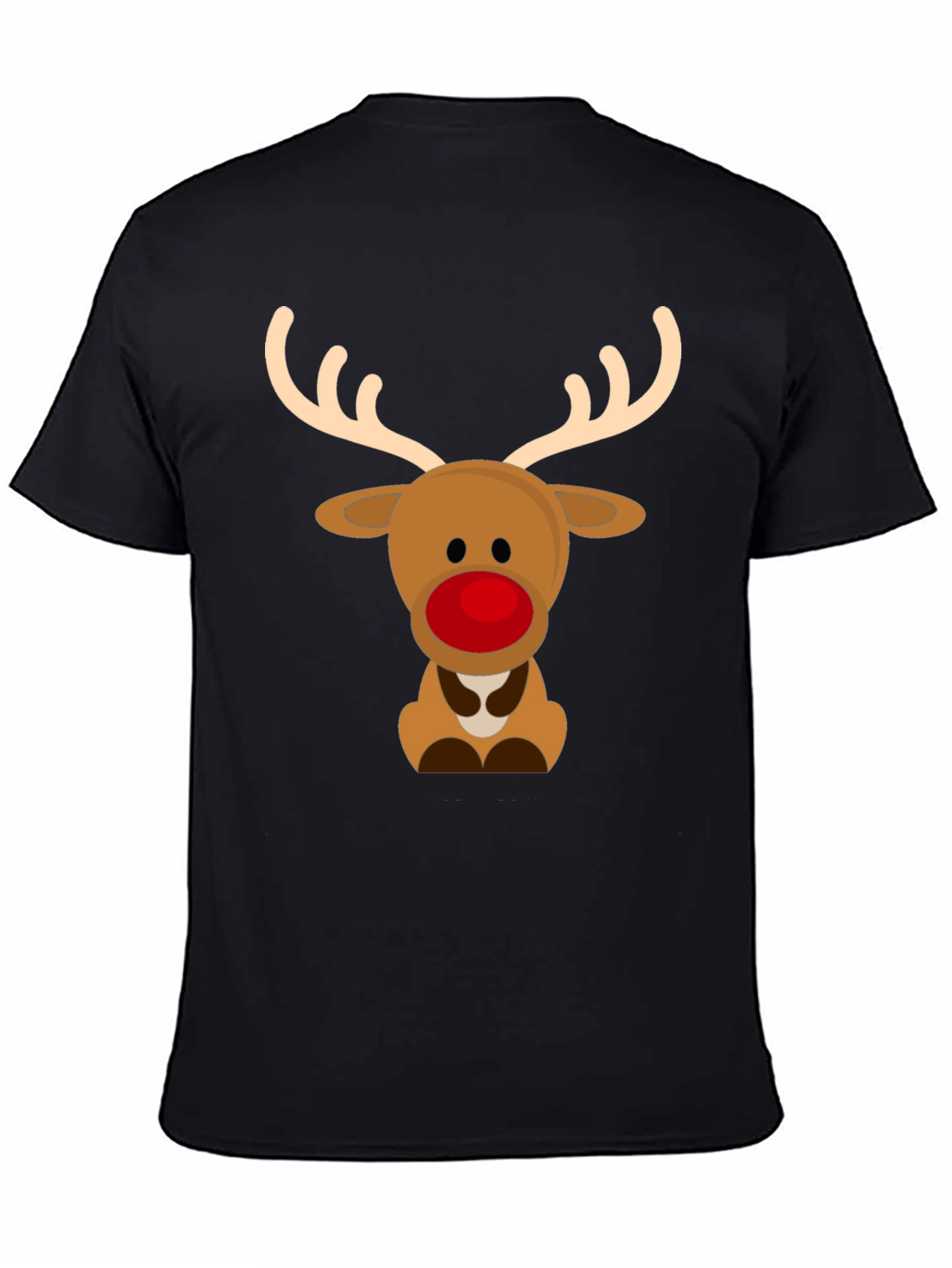 Cute Reindeer Graphic Tee - Holiday Season