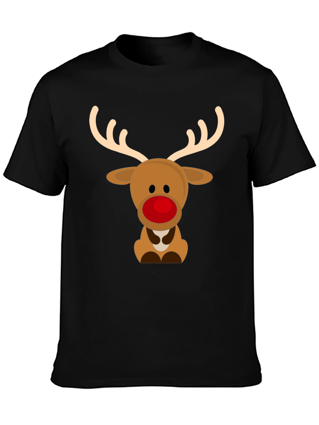 Cute Reindeer Graphic Tee - Holiday Season