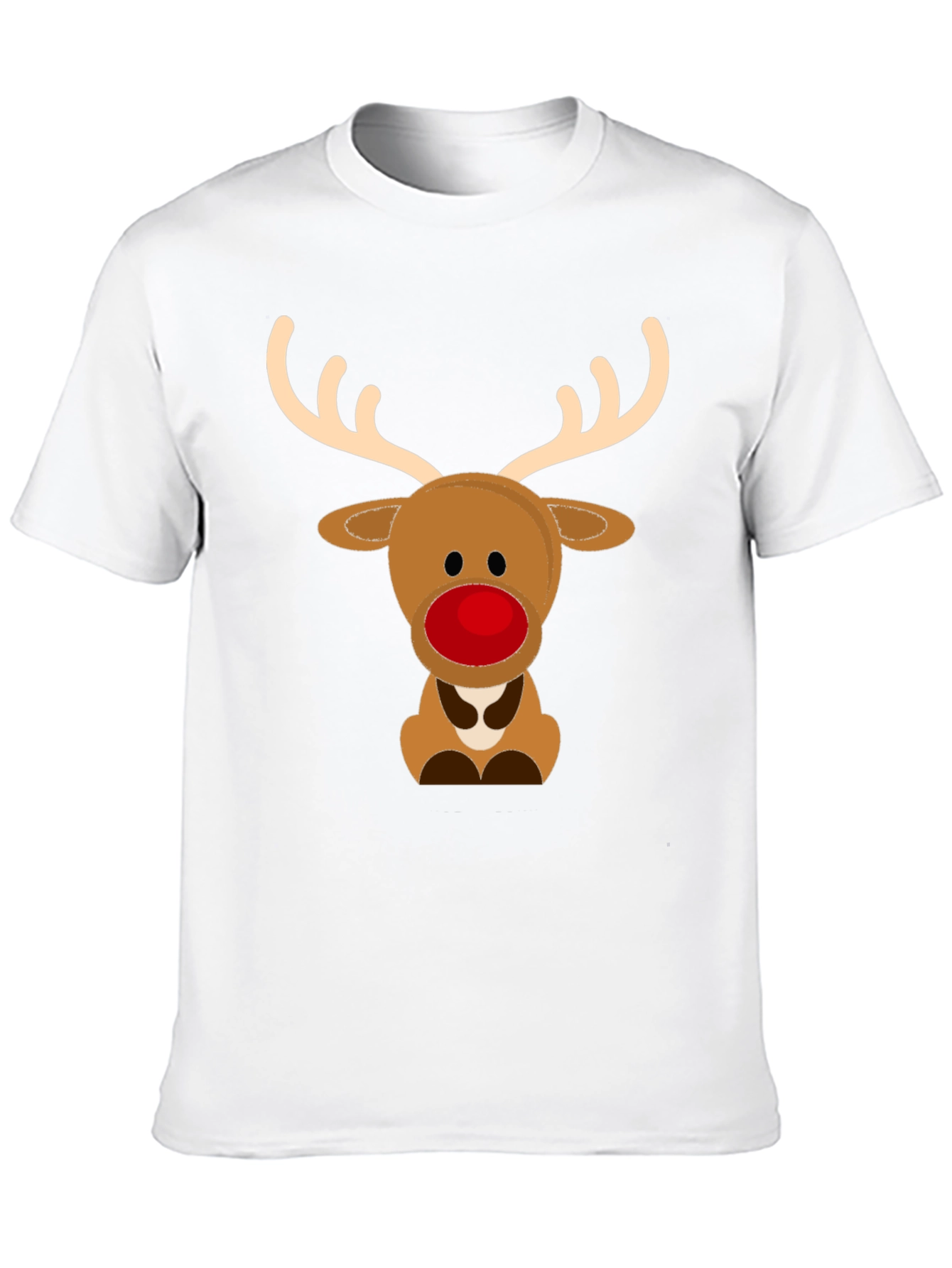 Cute Reindeer Graphic Tee - Holiday Season
