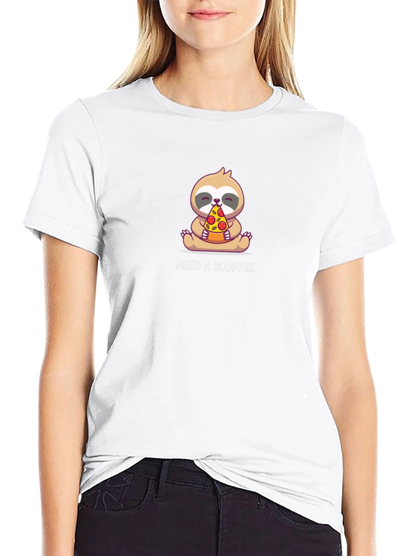 Need a Sloffee Sloth Pizza Graphic Tee